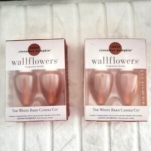 BBW Discontinued Sweet Cinnamon Pumpkin Wallflowers Refill Duo - NEW